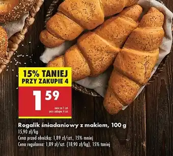 Biedronka Rogal z makiem oferta