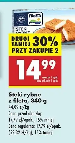 Biedronka Steki rybne z fileta Frosta oferta