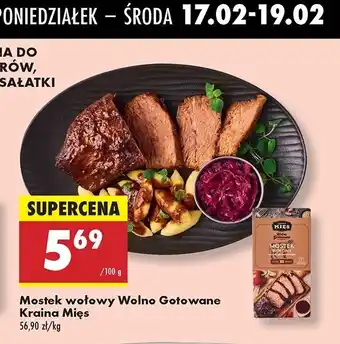 Biedronka Mostek wołowy wolno gotowany Kraina mięs oferta