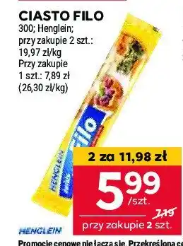 Stokrotka Ciasto filo Henglein oferta