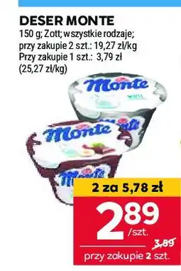 Stokrotka Deser śmietankowy Zott monte white oferta