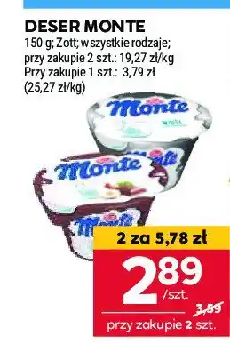 Stokrotka Deser śmietankowy Zott monte white oferta