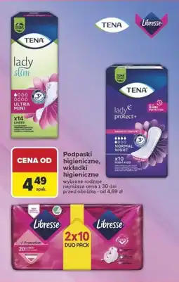 Carrefour Podpaski / wkładki higieniczne tena, libresse oferta