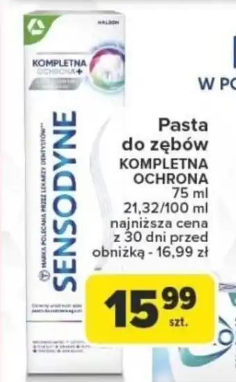 Carrefour Pasta do zębów kompletna ochrona sensodyne oferta