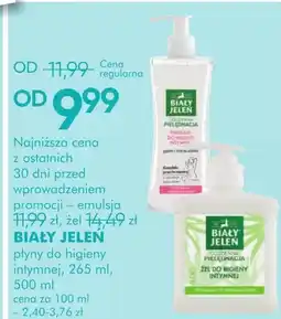 SuperPharm Emulsja do higieny intymnej Biały Jeleń oferta