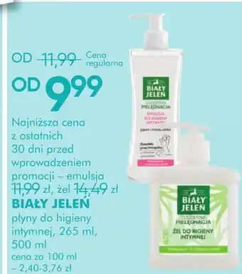 SuperPharm Emulsja do higieny intymnej Biały Jeleń oferta