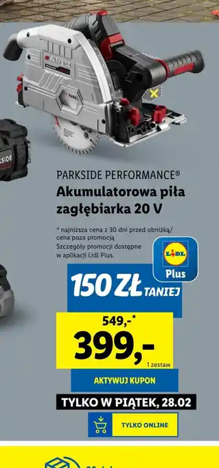 Lidl Piła akumulatorowa Parkside oferta