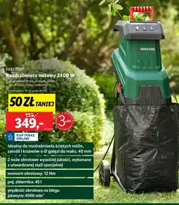 Lidl Rozdrabniacz do gałęzi Parkside oferta