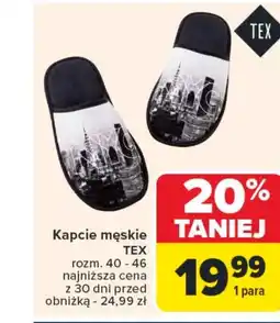 Carrefour Kapcie TEX oferta