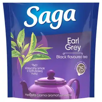 Lidl Saga Herbata czarna aromatyzowana earl grey 112,5 g (75 torebek) oferta