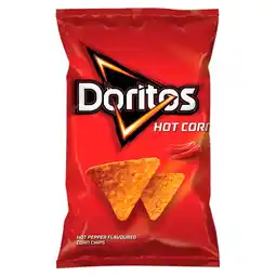 Globi Doritos Hot Corn Chipsy kukurydziane o smaku ostrej papryki 100 g oferta