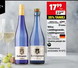 Delikatesy Centrum Wino półsłodkie Lieblingswein oferta