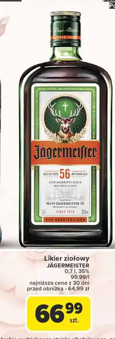 Carrefour Likier Jagermeister oferta