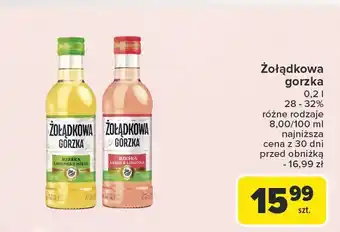 Carrefour Wódka Żołądkowa Gorzka Rześka Arbuz I Limonka oferta