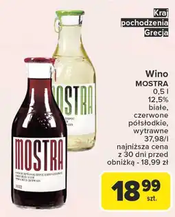 Carrefour Wino półsłodkie Mostra oferta