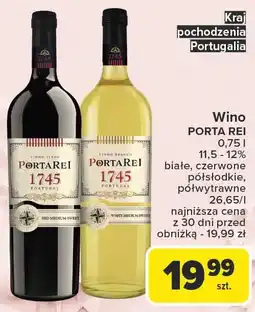 Carrefour Wino Porta Rei Medium Sweet oferta