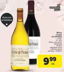 Carrefour Wino Cuvee Du Patron Rouge oferta