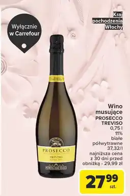 Carrefour Wino białe półmusujące Proseco Treviso Ddc oferta