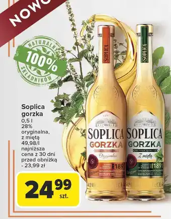 Carrefour Wódka Soplica Gorzka Z Miętą oferta