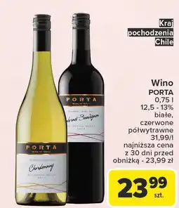 Carrefour Wino Porta Cabernet Sauvignon oferta