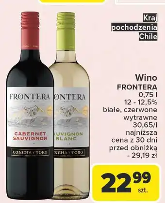 Carrefour Wino Frontera Sauvignon Blanc oferta