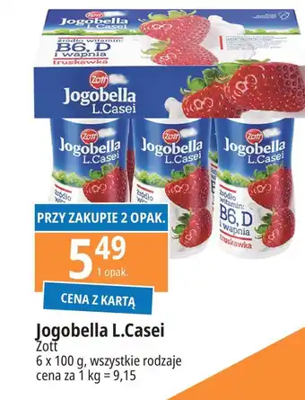 E.Leclerc Jogurt truskawka Zott Jogobella L. Casei oferta