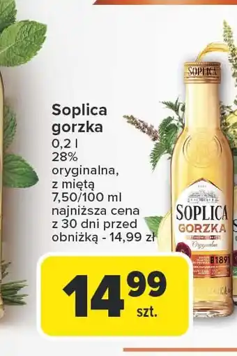 Carrefour Wódka Soplica Gorzka Z Miętą oferta