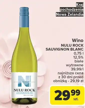 Carrefour Wino Nulu Rock oferta