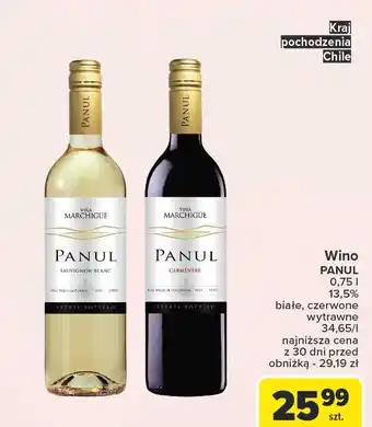 Carrefour Wino Panul Carmenere oferta