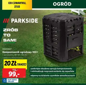 Lidl Kompostownik 300 l Parkside oferta