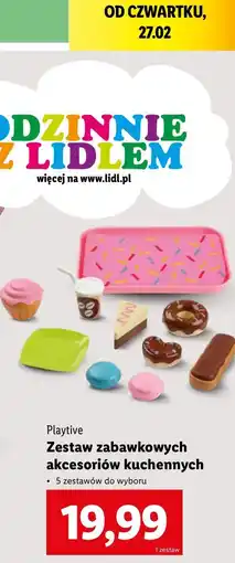 Lidl Zestaw zabawkowych akcesoriów kuchennych Playtive oferta