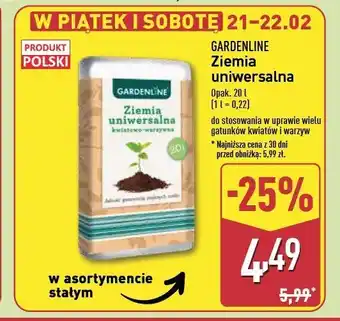 ALDI Ziemia uniwersalna Gardenline oferta