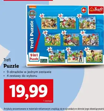 Lidl Puzzle 4 w 1 Trefl oferta