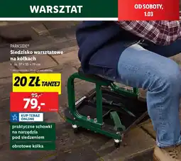 Lidl Siedzisko warsztatowe na kółkach Parkside oferta