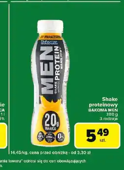 Carrefour Express Shake waniliowy Bakoma Men Protein oferta