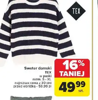 Carrefour Sweter damski rozm. s-xl Tex oferta