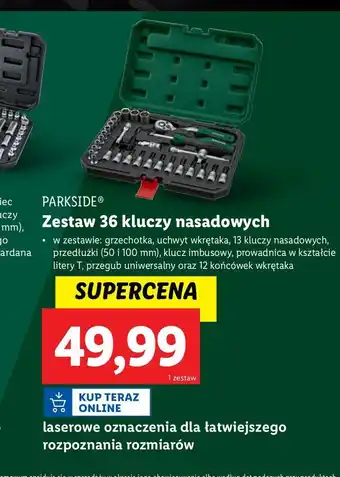 Lidl Zestaw kluczy nasadowych Parkside oferta