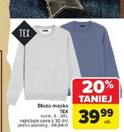 Carrefour Bluza męska rozm. s-3xl Tex oferta