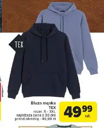 Carrefour Bluza męska s-3xl Tex oferta