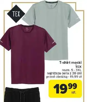 Carrefour T-shirt męski s-3xl Tex oferta