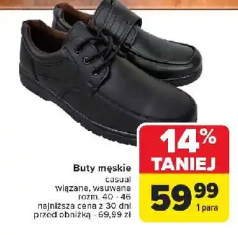 Carrefour Buty męskie casual 40-45 oferta