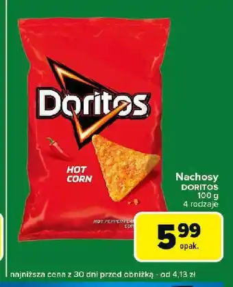 Carrefour Express Chipsy kukurydziane o smaku ostrej papryki Doritos oferta