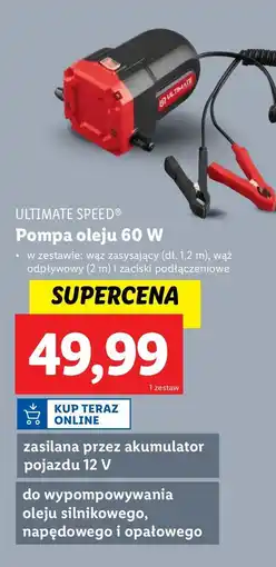 Lidl Pompa oleju 60w Ultimate Speed oferta