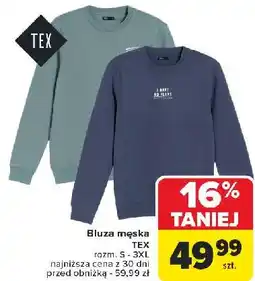 Carrefour Bluza męska rozm. s-3xl Tex oferta