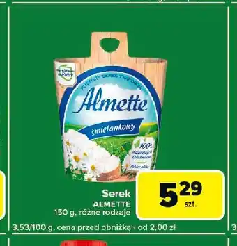 Carrefour Express Serek śmietankowy Hochland Almette oferta