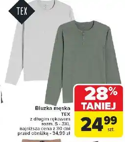 Carrefour Bluzka męska z długim rękawem s-3xl Tex oferta