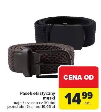 Carrefour Pasek elastyczny męski oferta