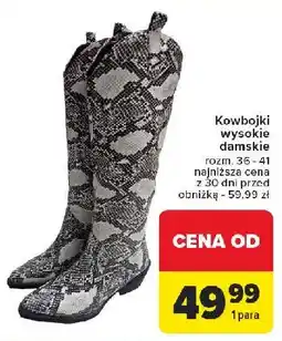 Carrefour Kowbojki damskie 36-41 oferta