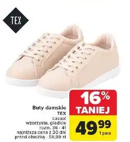 Carrefour Buty damskie casual 36-41 Tex oferta