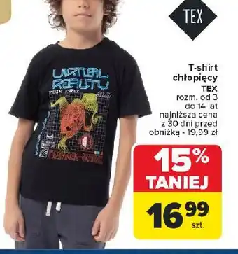 Carrefour T-shirt chłopięcy 3-14 lat Tex oferta